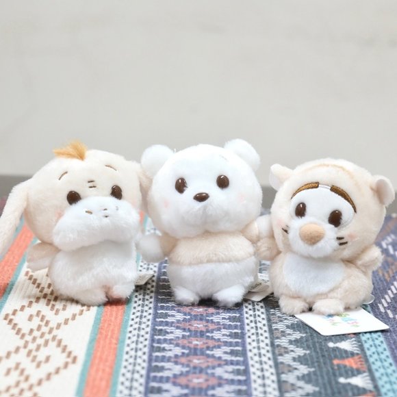 Japan Disney Urupocha-Chan White Pooh Series Tigger Eeyore Pooh Set US Seller - Picture 1 of 4